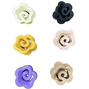 Mini Hair Claw Clips Flower Shaped New 6 Pieces For Thin Hair Floral Beauty Y2K